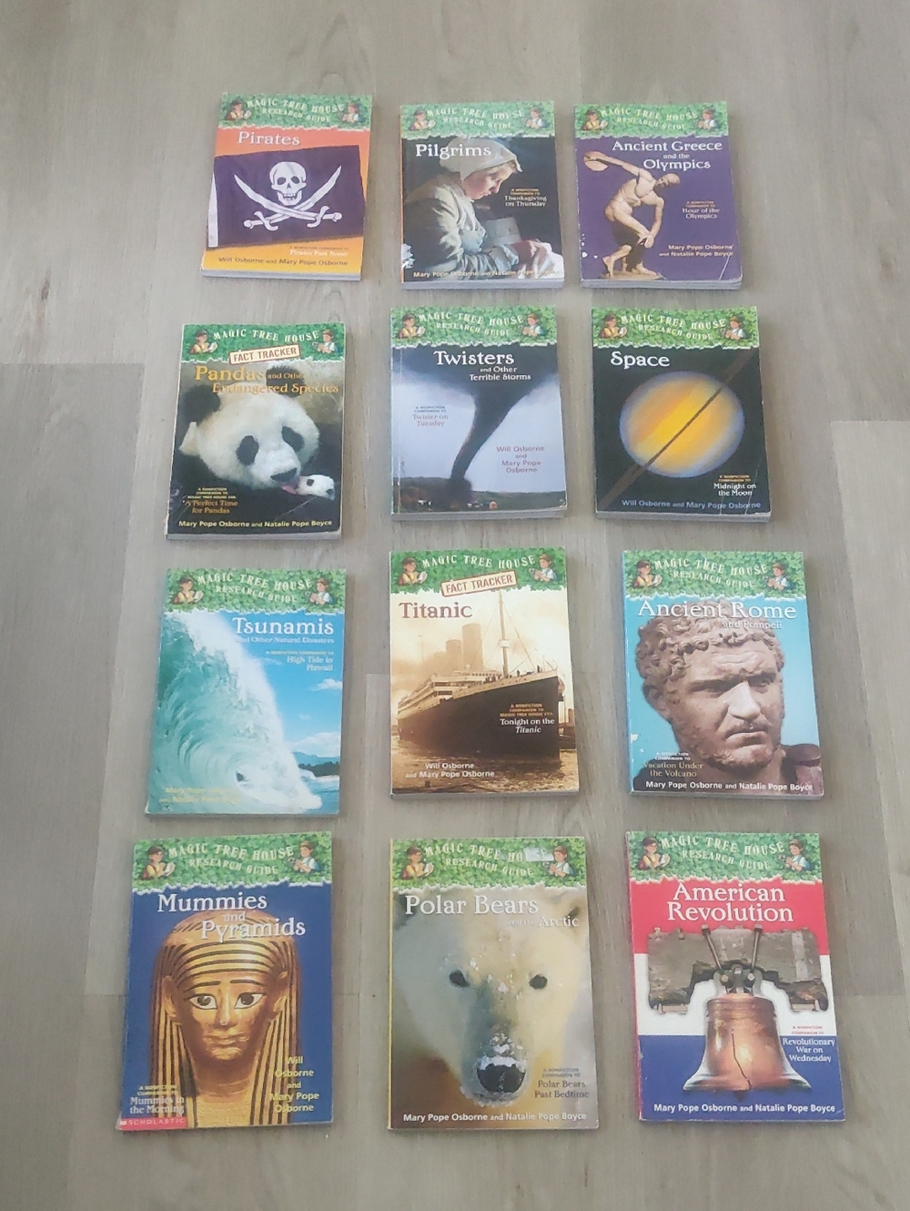 Vintage Lot Of 12 Magic Tree House Fact Tracker Paperback Book Educational Y2K